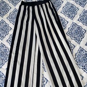Black and White Palazzo Pants